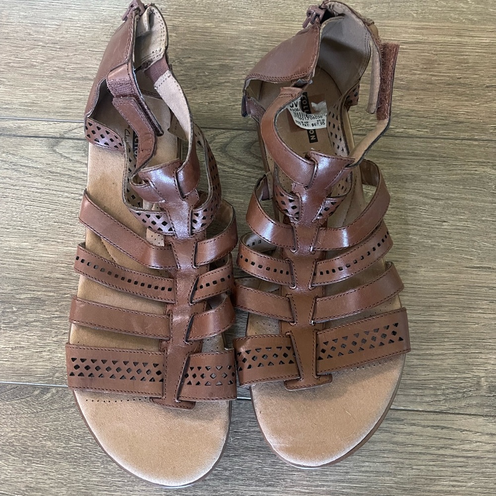 Clarks Kele Lotus  Gladiator Sandal New Women’s Size 12
